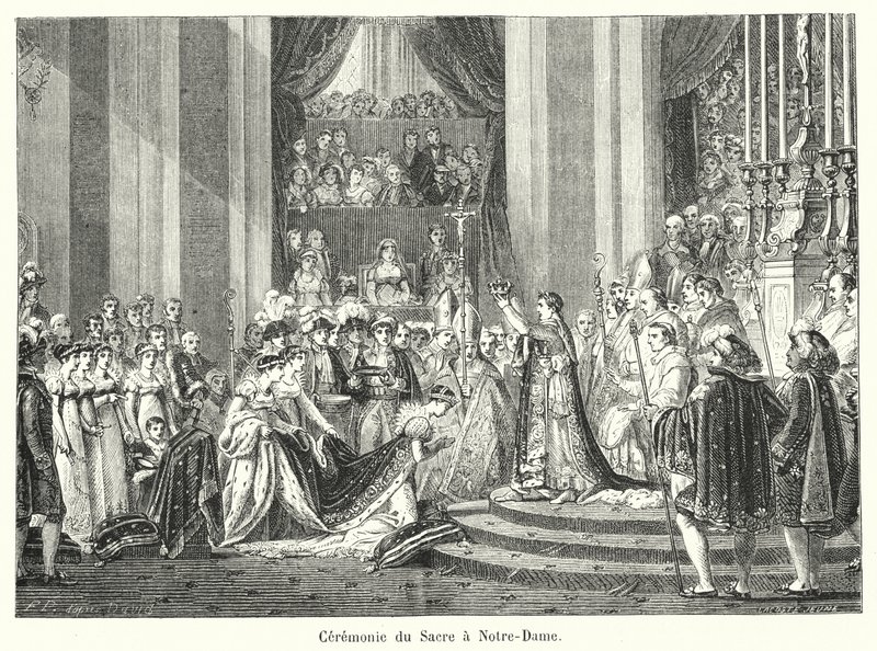Ceremonia del Sacre en Notre-Dame de French School