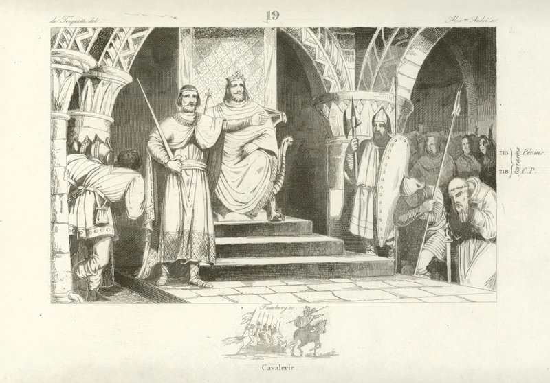 Chilperico II, rey de los francos de French School