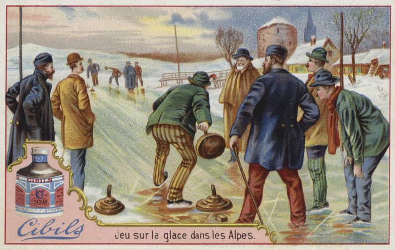 Tarjeta Cibils con curling de French School