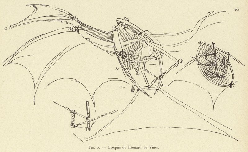 Croquis de Leonardo da Vinci de French School