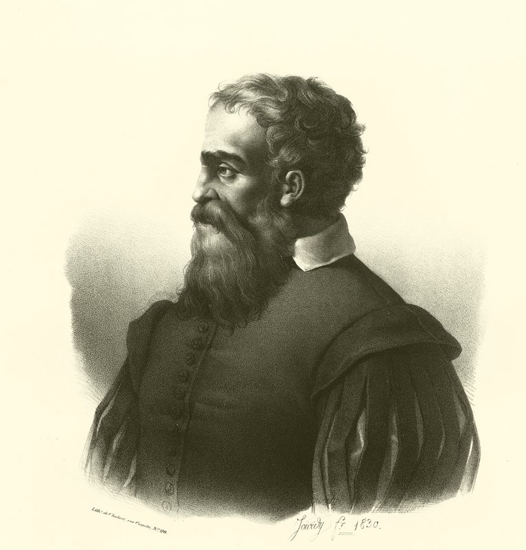 Daniele da Volterra, retrato (grabado) de French School