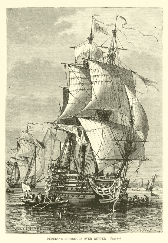 Duquesne victorioso sobre Ruyter de French School
