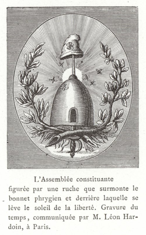 Emblema de la Asamblea Constituyente, Revolución Francesa de French School