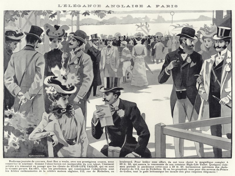 Elegancia inglesa en París de French School