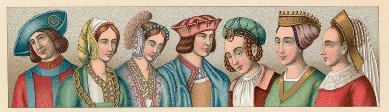 Europa Traje de los siglos XV-XVI de French School