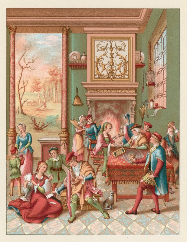 Europa Traje de los siglos XV-XVI de French School
