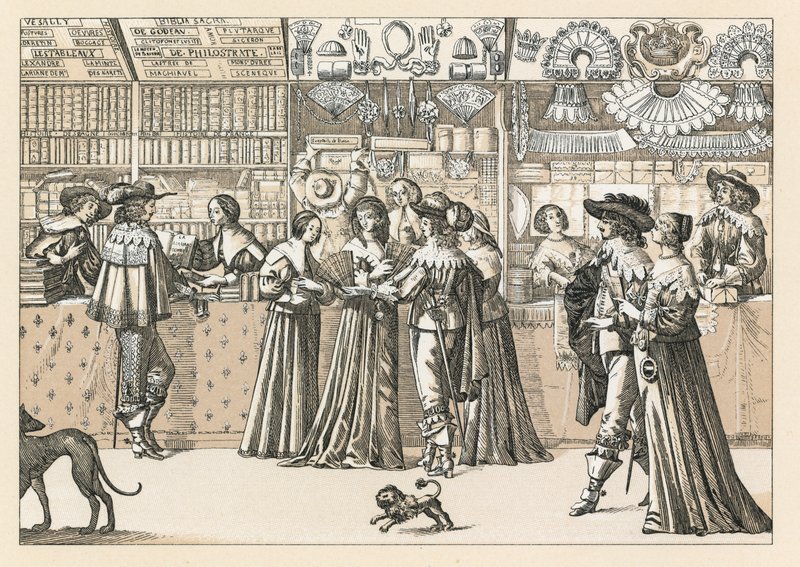 Traje del siglo XVII en Francia de French School