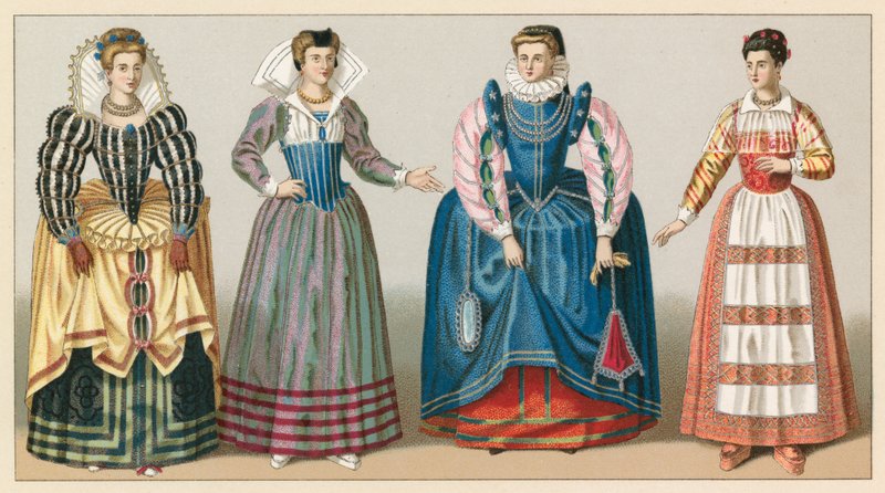 Traje del siglo XVI en Francia de French School