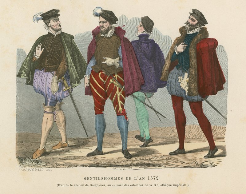 Caballeros franceses, 1572 de French School