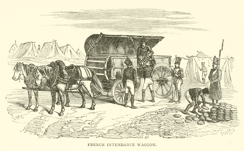 Carro de intendencia francés (grabado) de French School