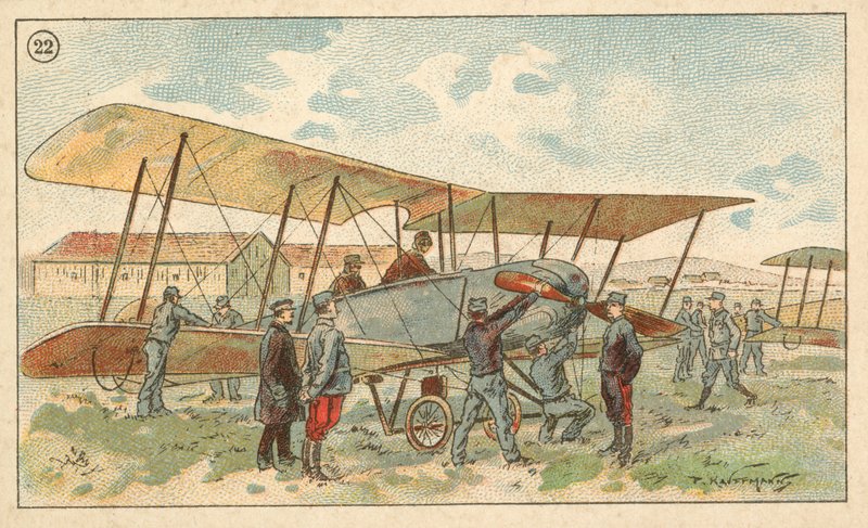 Biplano militar francés de French School