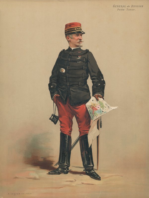 General de división, uniforme pequeño de French School