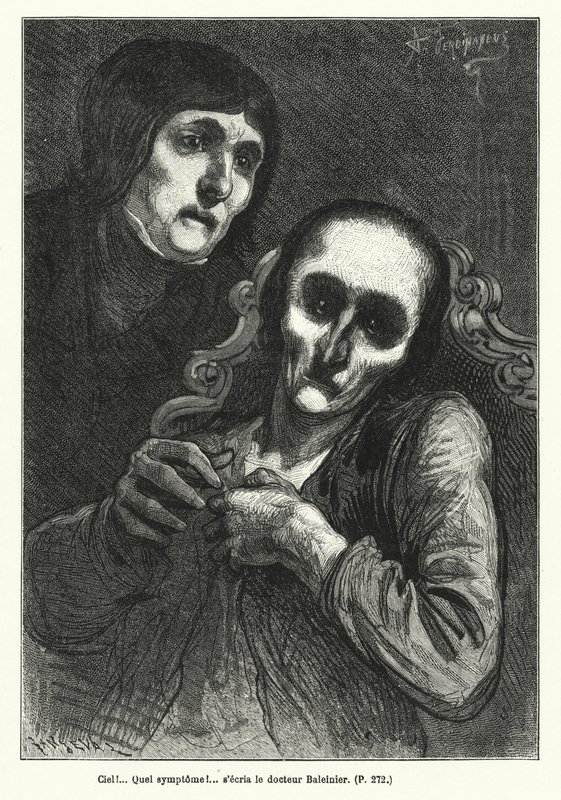 Ilustración para Le Juif Errant (grabado) de French School