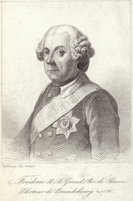 Rey Federico II de Prusia de French School