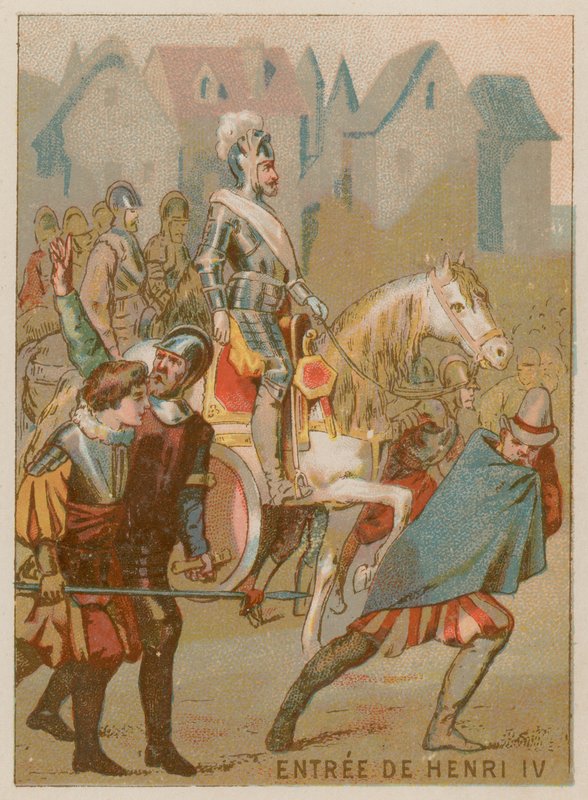 El Rey Enrique IV entra en París de French School