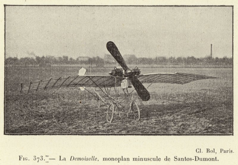 La Demoiselle, monoplano minúsculo de Santos-Dumont de French School