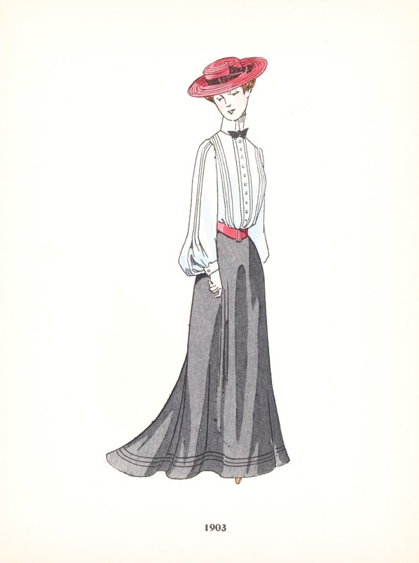 Moda femenina, 1903 de French School