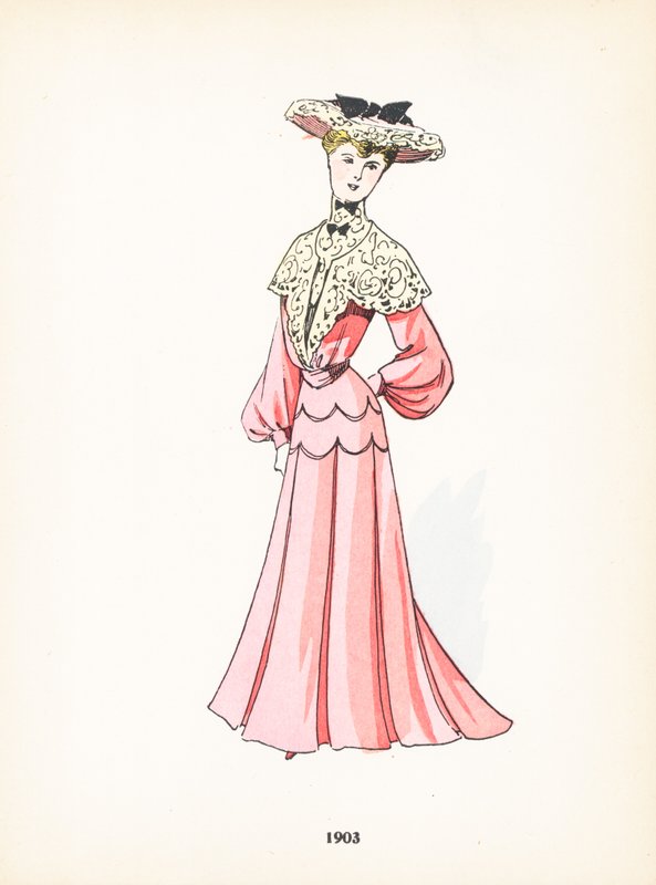 Moda femenina, 1903 de French School
