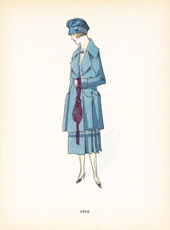 Moda femenina, 1916 de French School