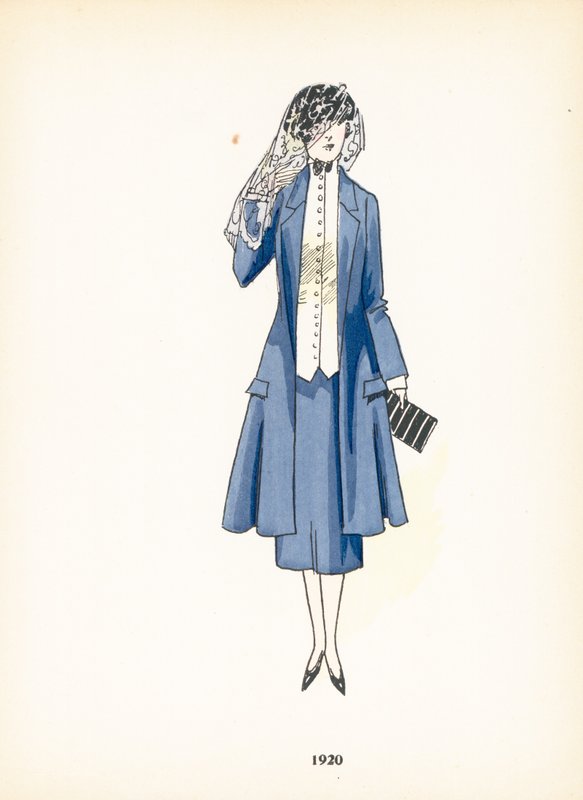 Moda femenina, 1920 de French School