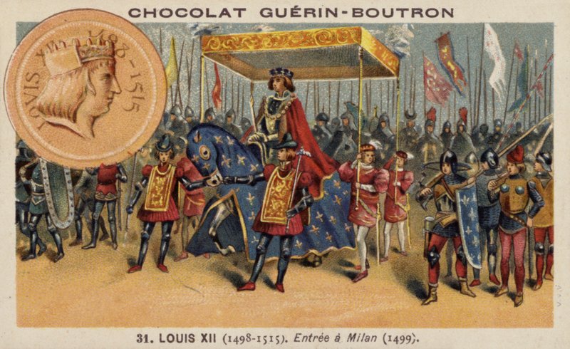 Luis XII de Francia entrando en Milán de French School