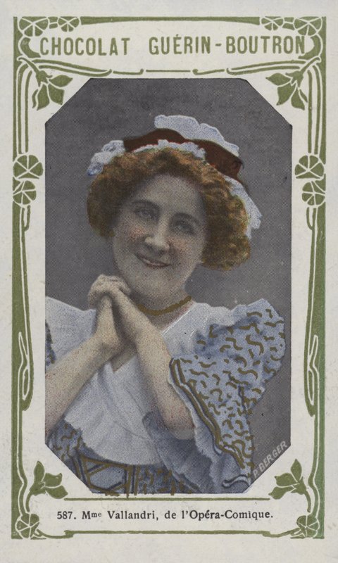 Madame Vallandri, de la Opera-Comique de French School