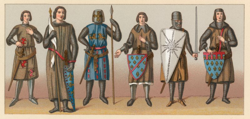 Traje de la Edad Media de French School