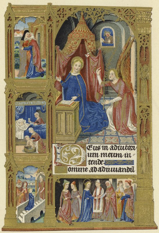 Miniatura de la Anunciación de French School