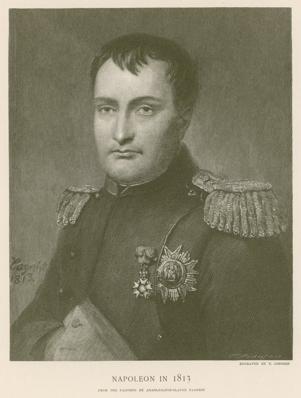 Napoleón en 1813 de French School