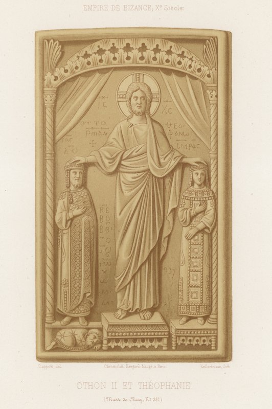 Otón II y Teófano de French School
