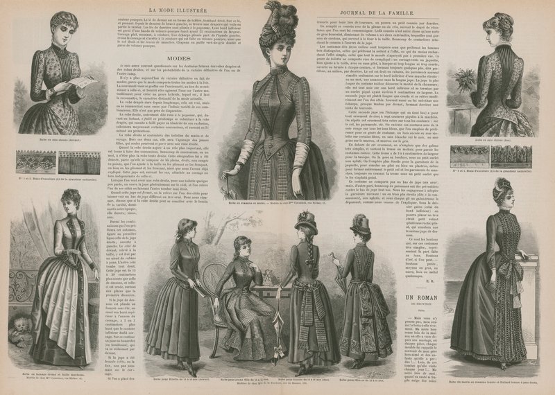 Página de La Mode Illustrée de French School