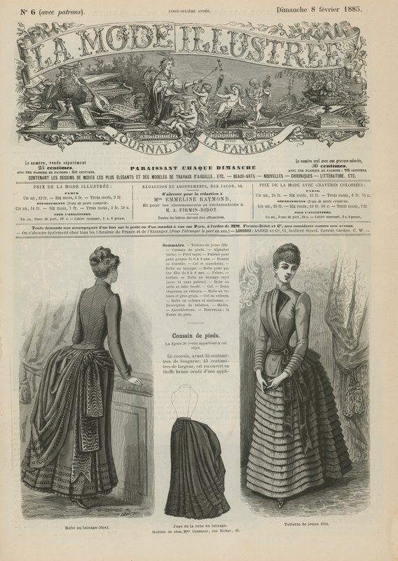 Página de La Mode Illustrée de French School