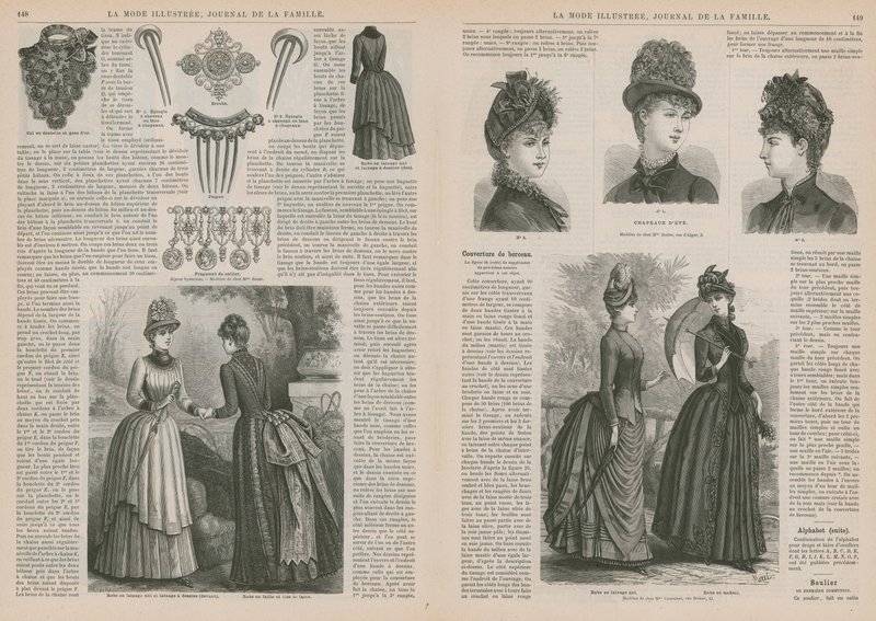 Página de La Mode Illustrée de French School