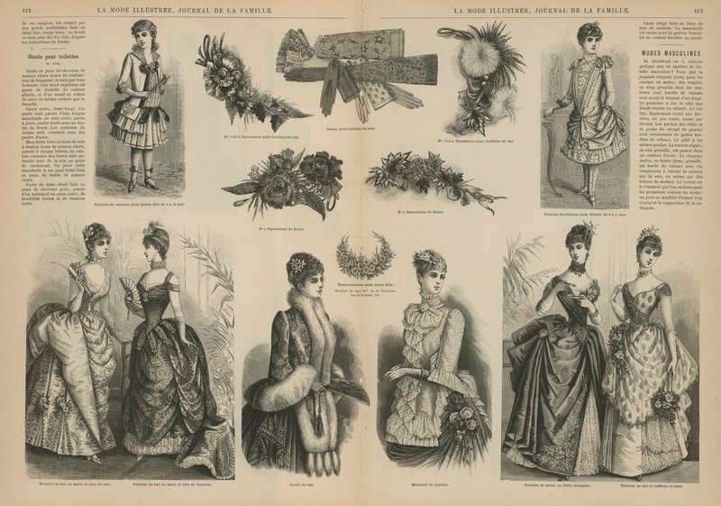 Página de La Moda Ilustrada de French School