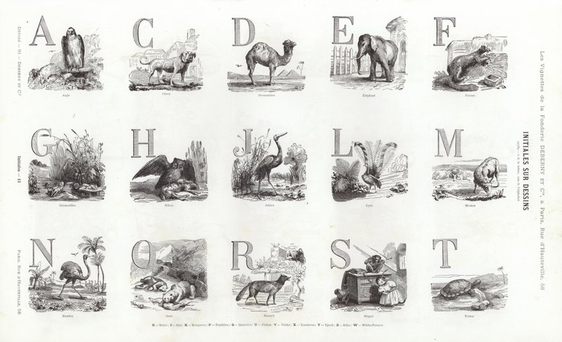 Página de Vignettes Typographiques de French School
