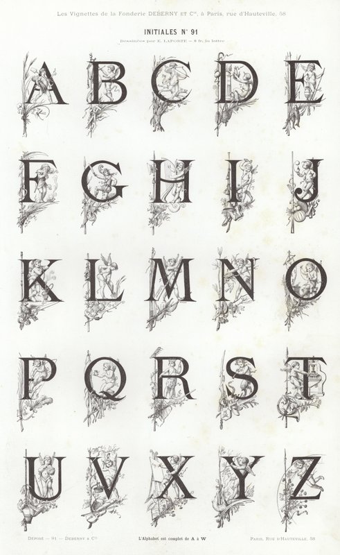 Página de Vignettes Typographiques de French School