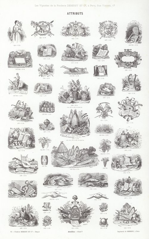 Página de Vignettes Typographiques de French School