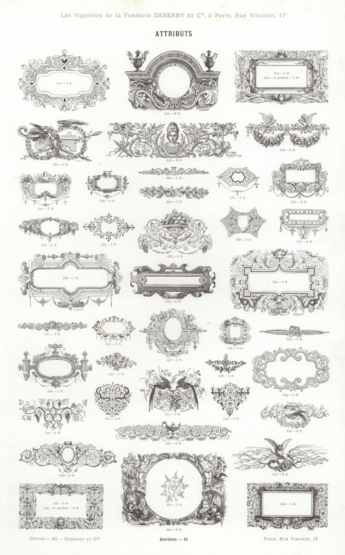 Página de Vignettes Typographiques de French School