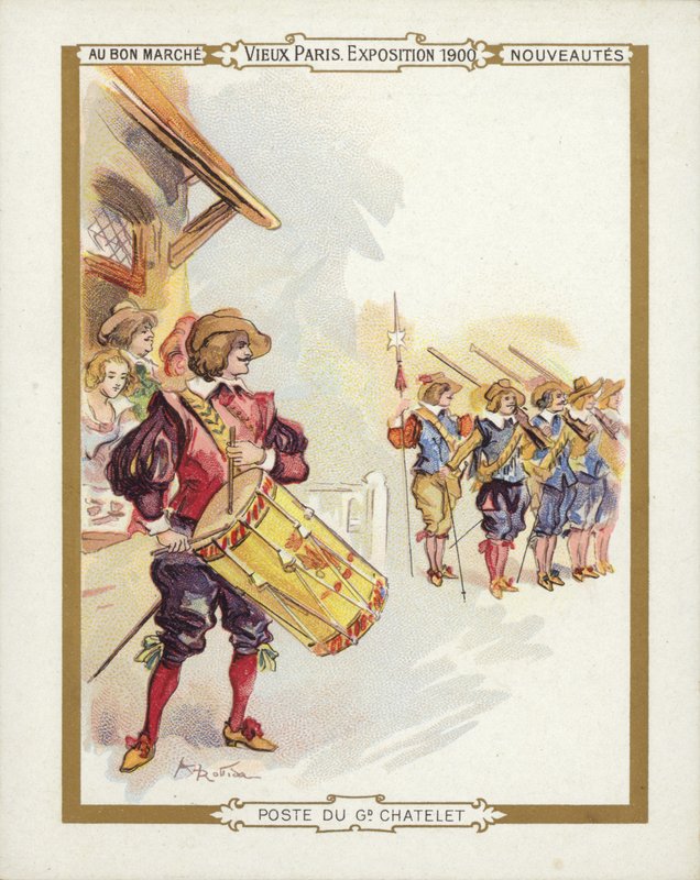 Exposición de París 1900, Caballero tocando el tambor de French School