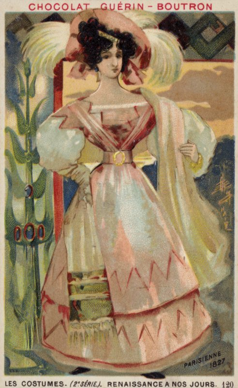 Moda parisina, 1827 de French School