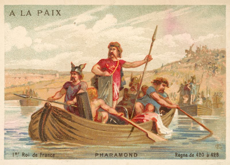 Faramundo I, rey de los francos de French School
