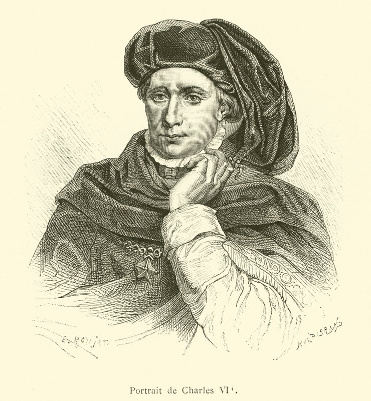 Retrato de Carlos VI de French School