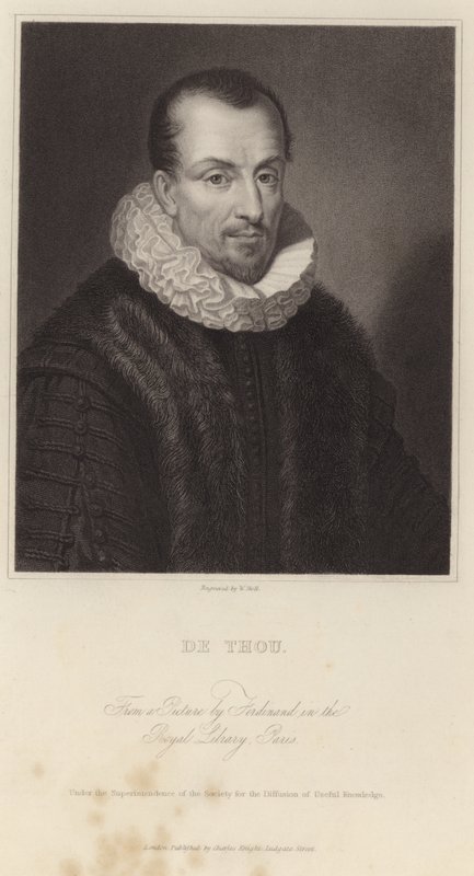 Retrato de Jacques Auguste de Thou de French School
