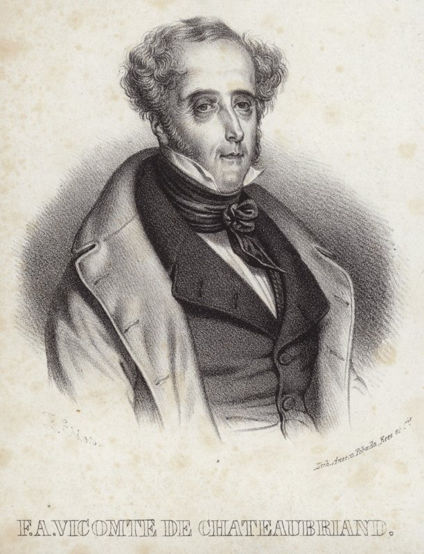 Retrato del vizconde de Chateaubriand de French School