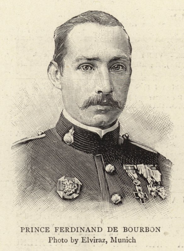 Príncipe Fernando de Borbón (grabado) de French School