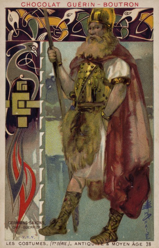 Jefe guerrero sajón de French School
