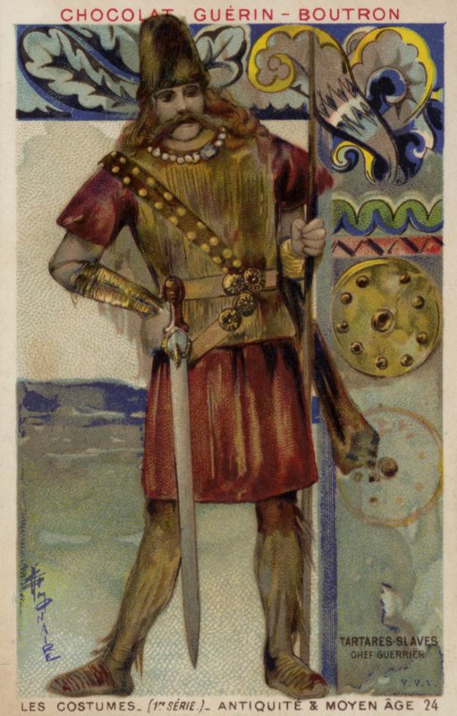 Jefe guerrero tártaro eslavo de French School