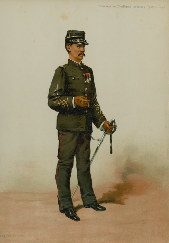 Subteniente de tiradores anamitas (uniforme pequeño) de French School