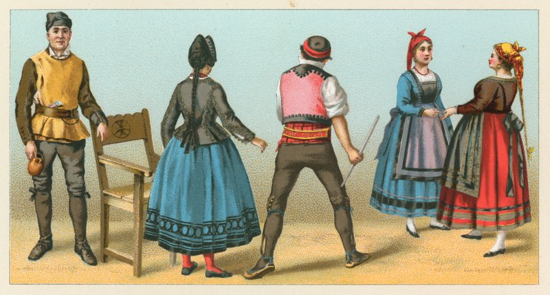 Traje de España de French School