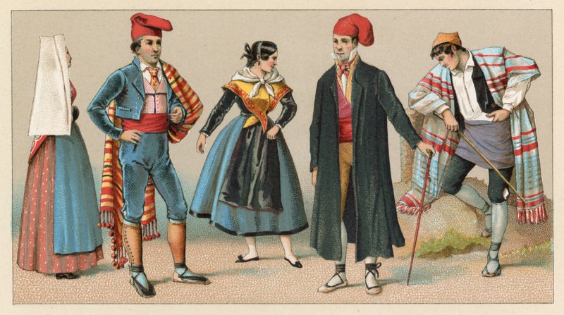 Traje de España de French School